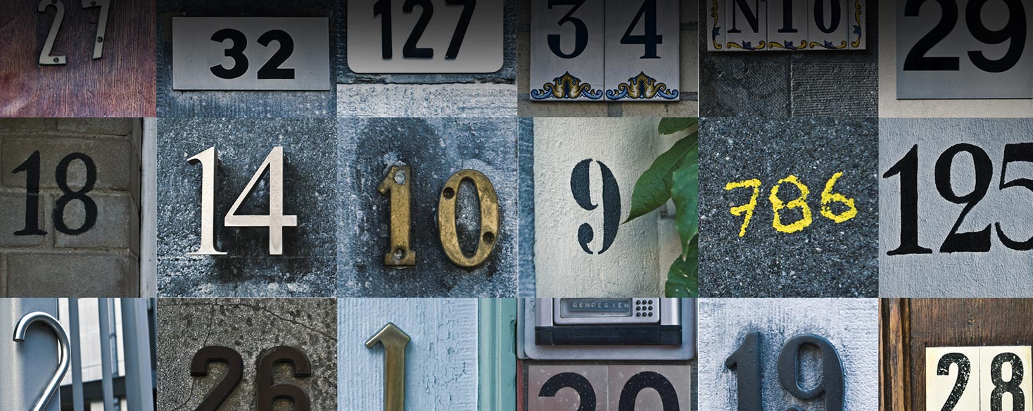 House numbers